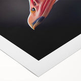 Rolled canvas artwork showcasing a serene design of geese against a soft pastel background, ideal for enhancing home decor with nature-inspired elegance.