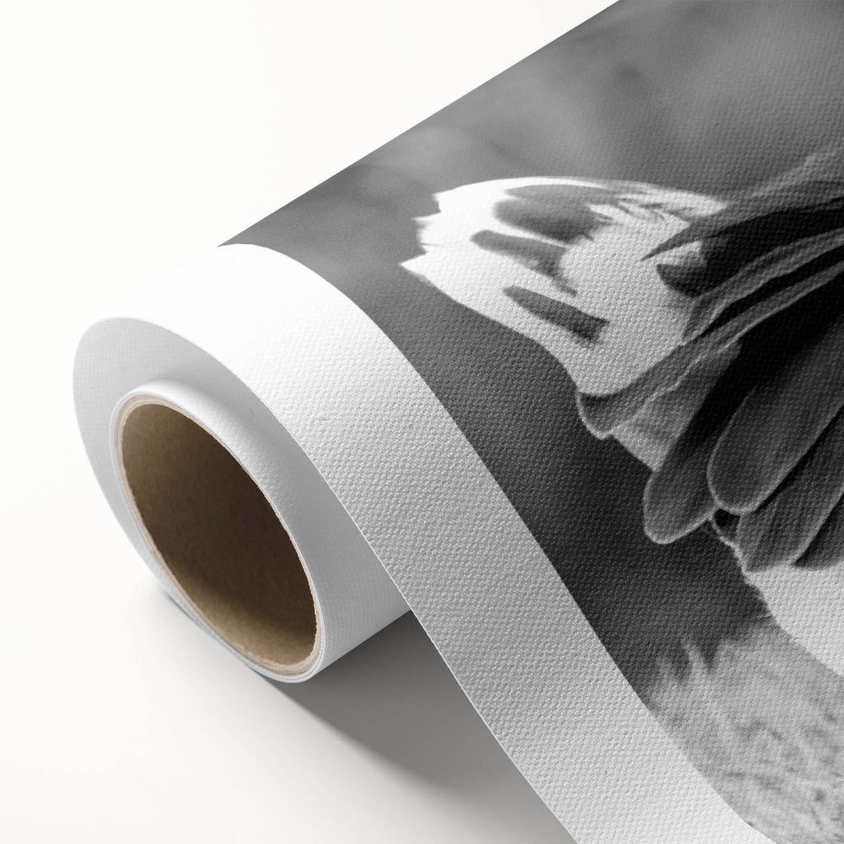 Rolled canvas showcasing a vibrant goose design in a contemporary style, ideal for home decor, presented in a protective cardboard tube for safe shipping. Perfect for nature lovers and art enthusiasts.