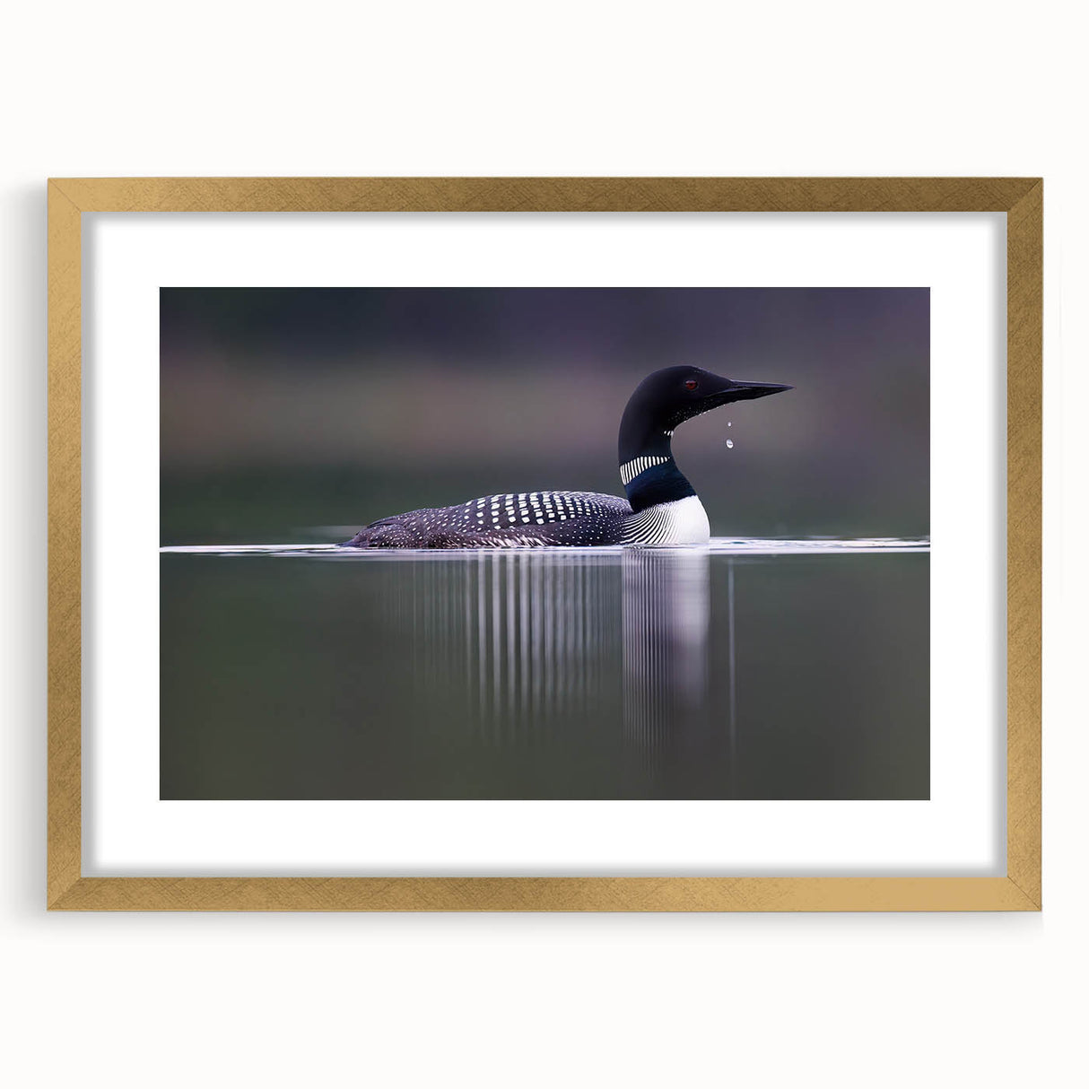 Elegant wall art collection featuring a heron and egret design in a gold frame with matting, perfect for adding a touch of nature-inspired decor to any room.