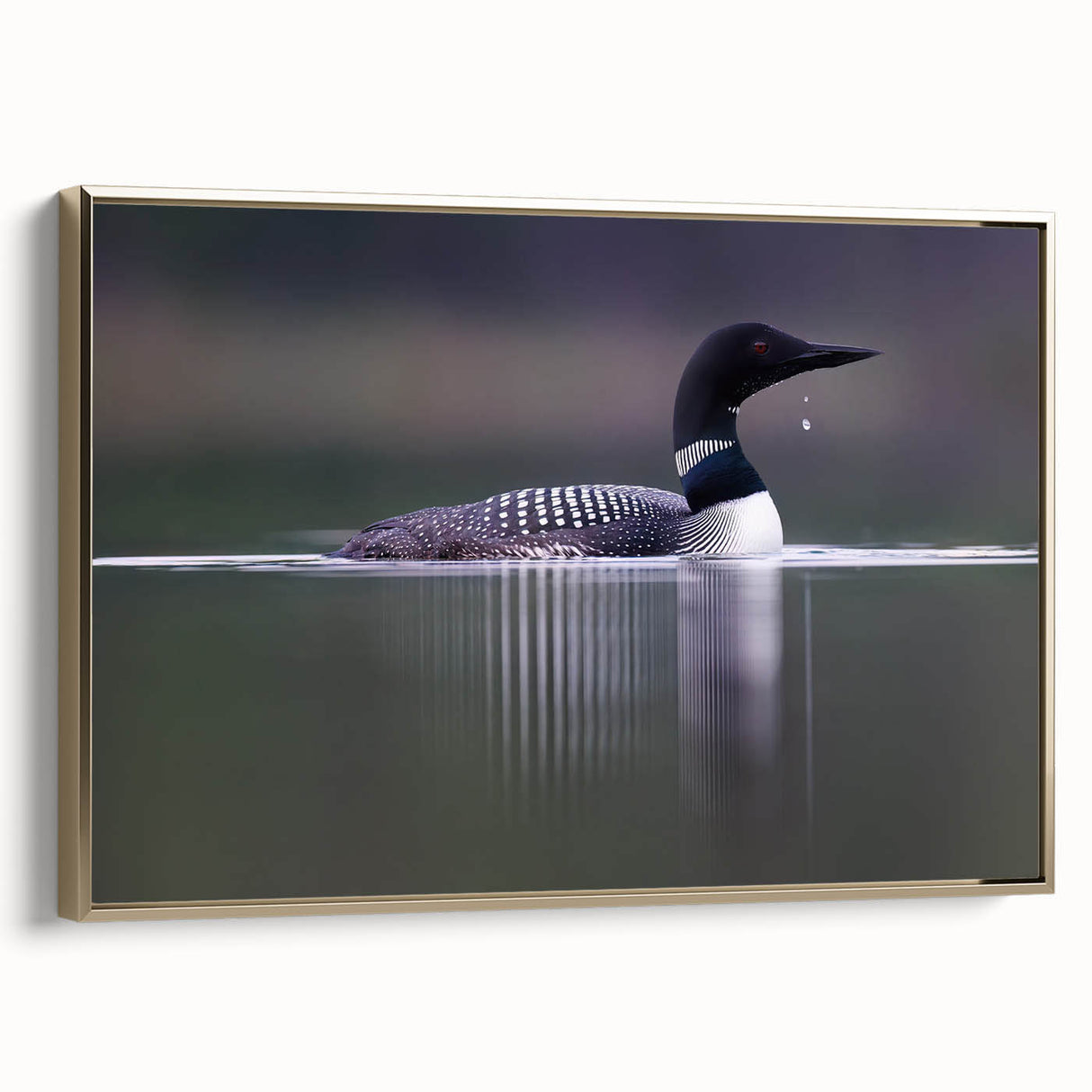 Elegant framed wall art showcasing a heron and egret design in gold tones, perfect for adding a touch of nature-inspired decor to your home.