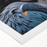 Rolled canvas artwork showcasing a serene heron and elegant egret design, featuring vibrant colors and intricate details, perfect for enhancing home decor.