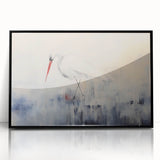 Framed wall art collection featuring elegant heron and egret designs in black acrylic, perfect for home decor, enhancing style and tranquility in any space.