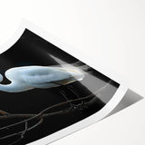 Elegant rolled wall art print showcasing a heron and egret design, featuring vibrant colors and intricate details, perfect for enhancing home decor. Ideal for nature lovers and art enthusiasts seeking a touch of wildlife elegance in their space.
