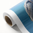 Elegant rolled canvas artwork showcasing a heron and egret design in vibrant colors, perfect for enhancing home decor. Packaged securely in a sturdy tube for safe delivery.