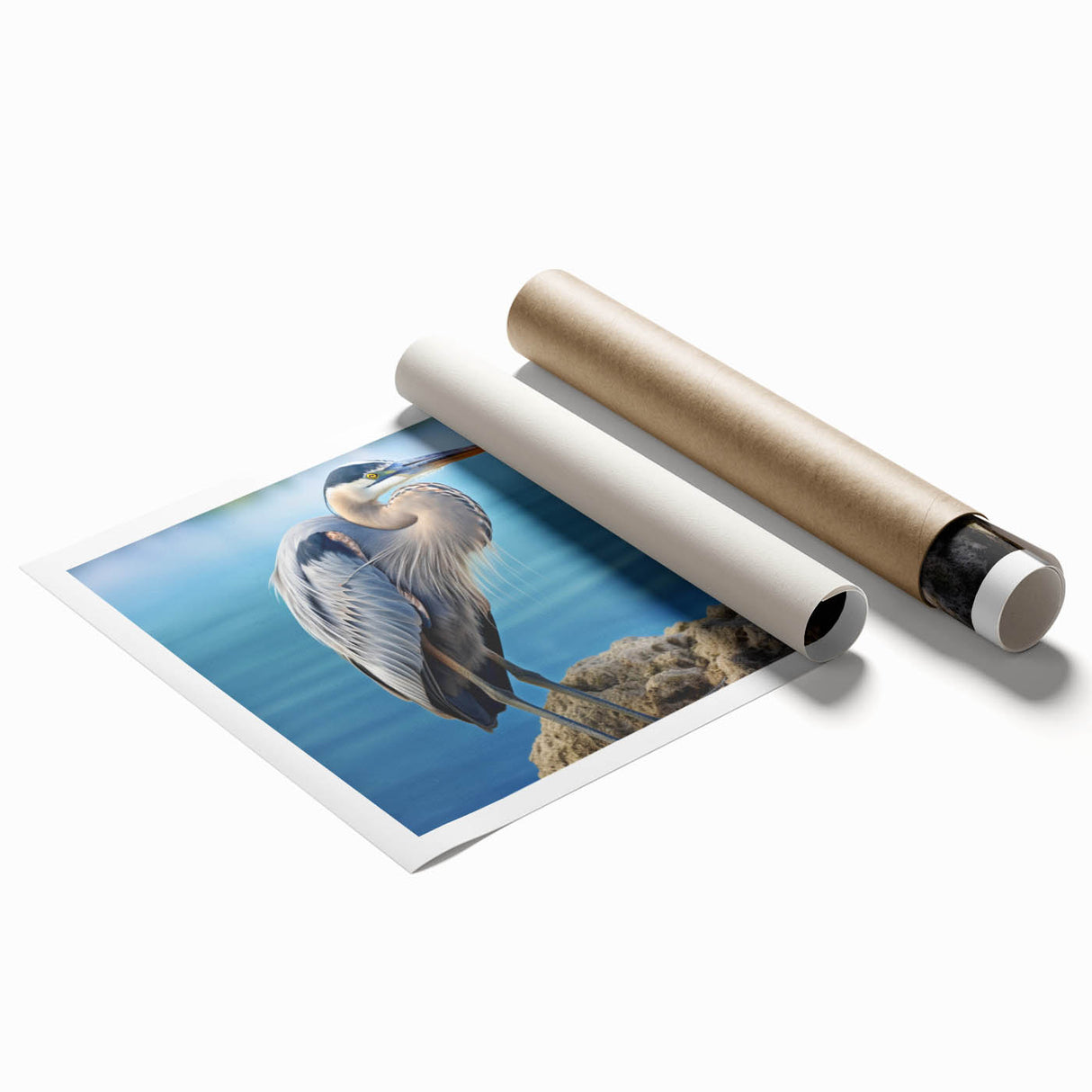 Beautifully illustrated wall art collection featuring graceful herons and egrets in a serene natural setting, perfect for enhancing home decor and creating a tranquil atmosphere.