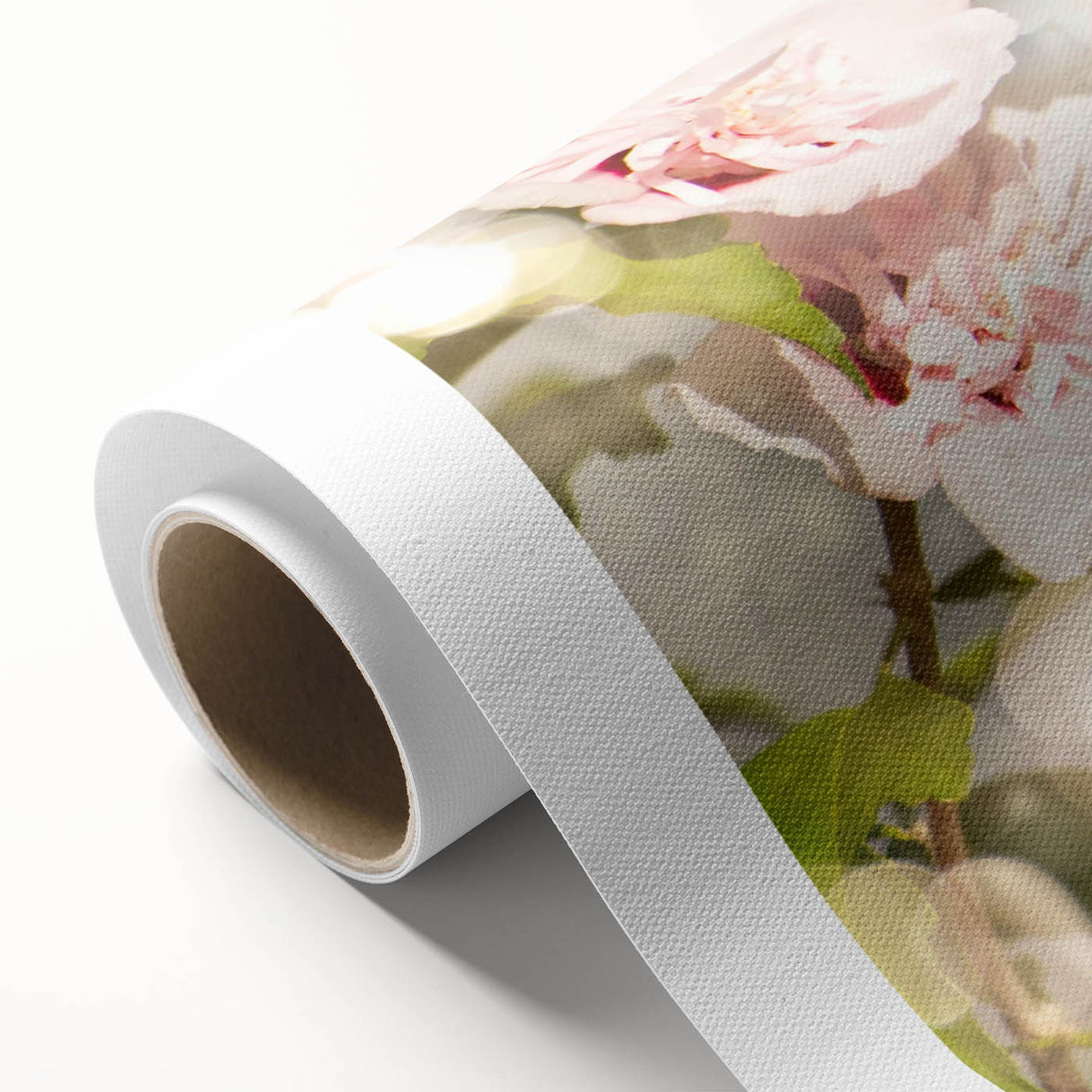 Vibrant rolled canvas showcasing a colorful hummingbird design in a botanical setting, perfect for adding a lively touch to home decor. Ideal for nature enthusiasts.
