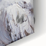 Close-up of an intricate owl design wall art piece made from acrylic glass, showcasing vibrant colors and detailed features, perfect for modern decor.