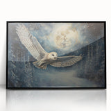 Framed wall art featuring a detailed owl design with intricate patterns, set in an elegant black frame, ideal for enhancing home decor and art collections.