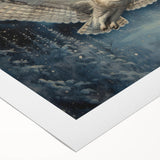 Rolled canvas showcasing a detailed owl design with vibrant colors, perfect for home decor. The artwork features intricate patterns and textures, enhancing its visual appeal.