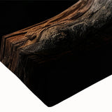 Vibrant close-up of a stretched canvas artwork showcasing colorful parrots in a tropical setting, ideal for enhancing living spaces with nature-inspired decor.