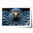 Vibrant rolled print showcasing a colorful collection of exotic parrots perched among lush green leaves, ideal for enhancing home decor with tropical flair.