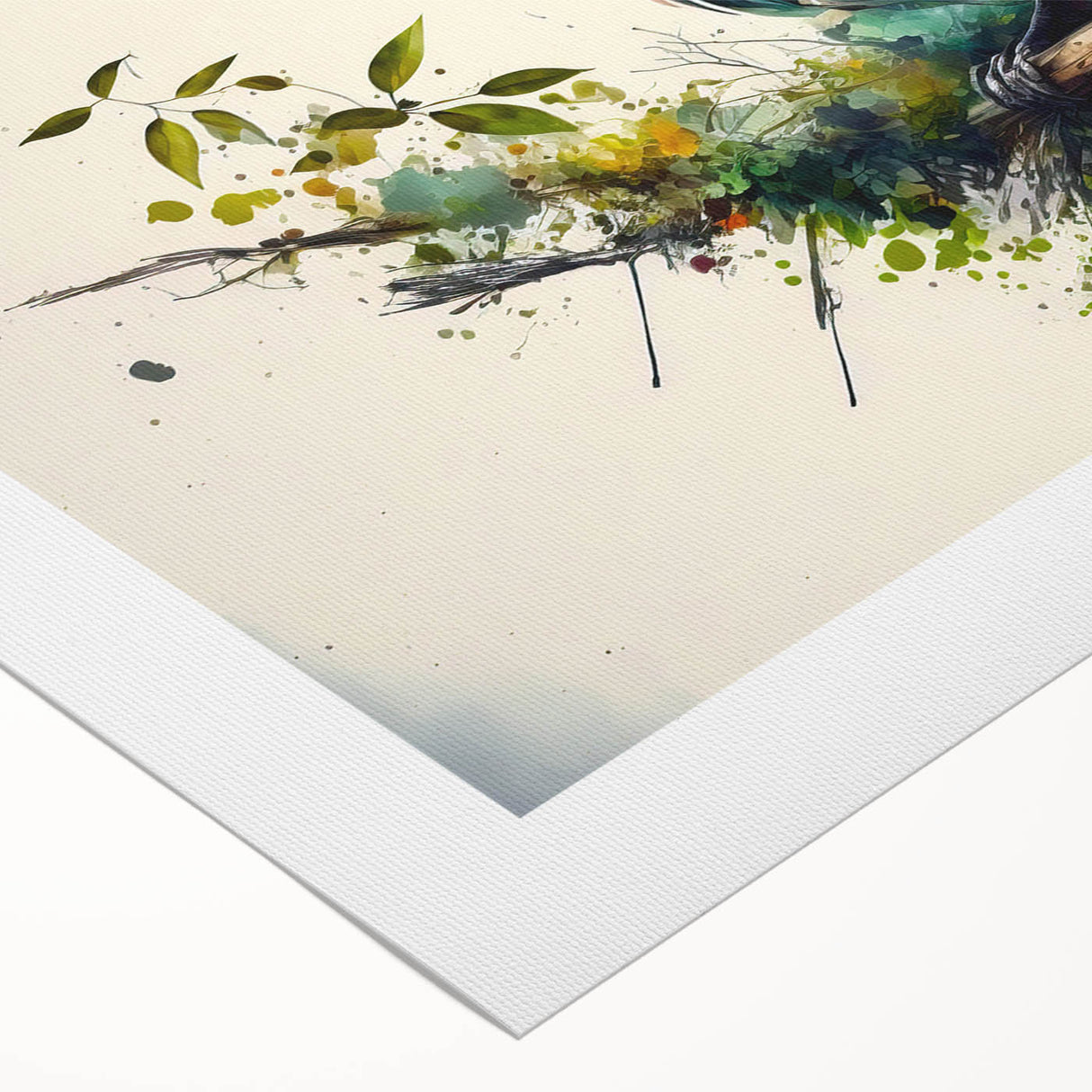 Vibrant rolled canvas artwork showcasing a colorful parrot design, perfect for adding a tropical flair to home decor. The high-quality print features intricate details and rich colors, ideal for nature lovers and bird enthusiasts. Packaged securely for safe delivery.