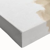 Close-up of a vibrant stretched canvas wall art piece showcasing colorful parrots against a natural backdrop, ideal for enhancing home decor and tropical aesthetics.