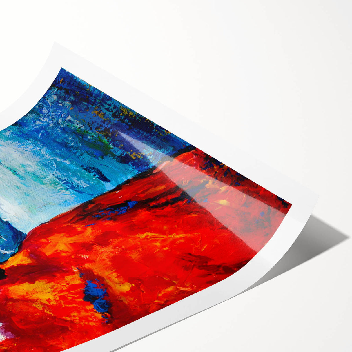 Vibrant rolled print featuring a colorful collection of parrots in a lush tropical setting, perfect for enhancing home decor with a touch of nature.