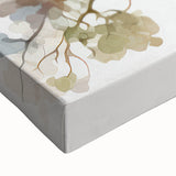 Close-up of a vibrant peacock wall art canvas showcasing intricate feather details and rich colors, perfect for adding a touch of elegance to any room.