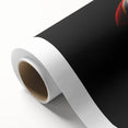 Vibrant rolled canvas artwork featuring a colorful puffin design, showcasing intricate details and textures, ideal for enhancing home decor and wall aesthetics.