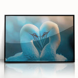 Framed wall art collection showcasing a vibrant sea birds design with a black frame, perfect for coastal or nature-themed decor. Ideal for enhancing home interiors.
