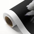 Elegant rolled canvas wall art featuring a serene swan design, ideal for home decor. The artwork showcases soft pastel colors and intricate details, perfect for enhancing any living space. Packaged securely in a sturdy cardboard tube for safe delivery.