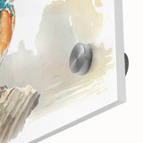 Colorful tropical bird wall art design showcasing a vibrant close-up of various bird species, perfect for brightening up any space with nature-inspired decor.