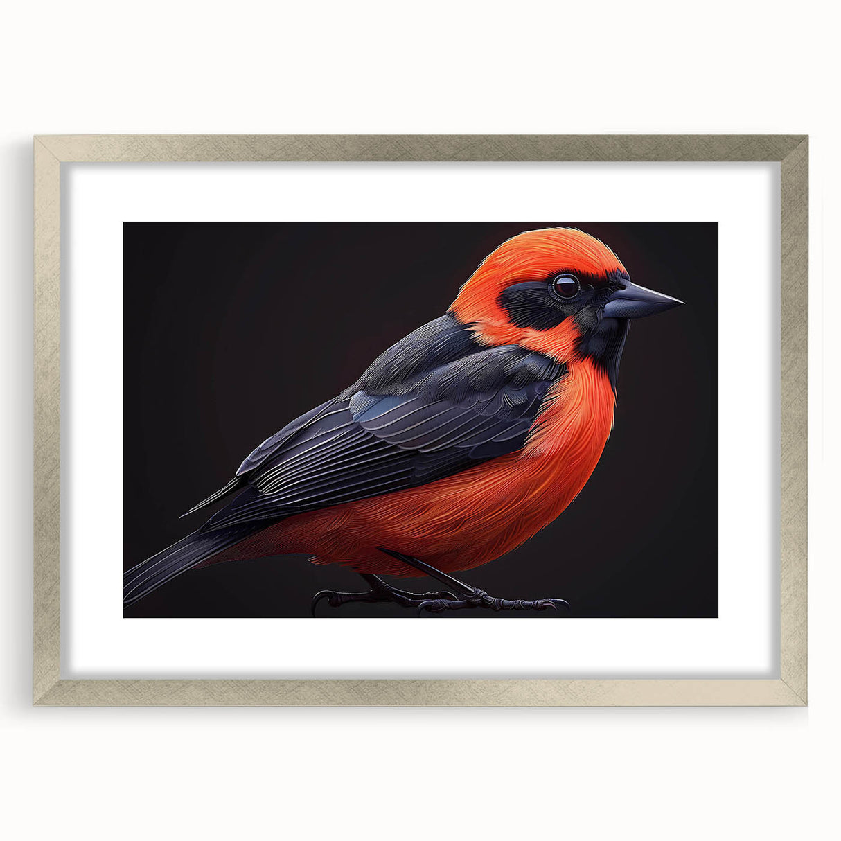 Tropical bird wall art collection framed in silver, showcasing vibrant colors and intricate designs, perfect for adding a lively touch to home decor.