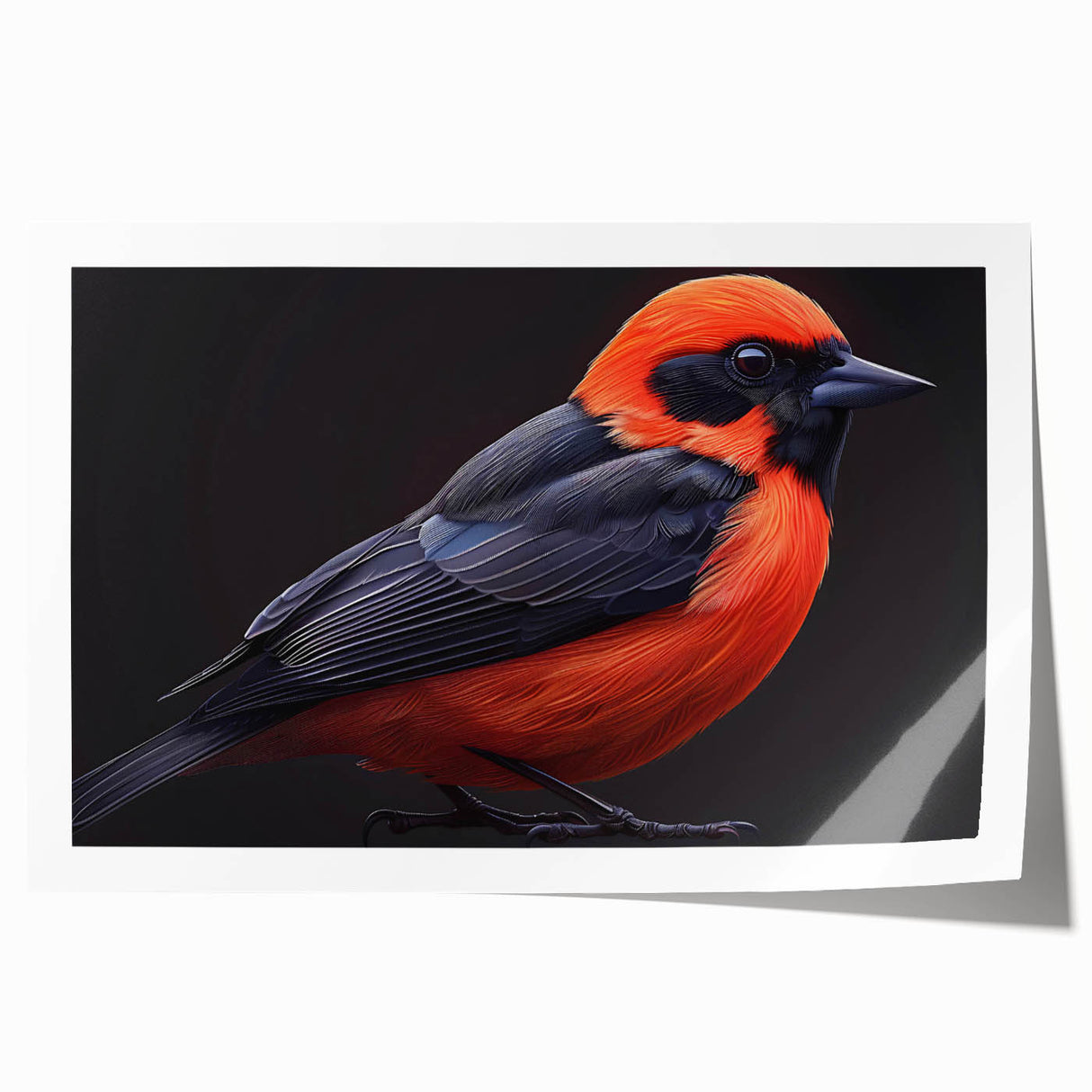 Tropical birds wall art print featuring vibrant colors and intricate designs, rolled and ready for framing, perfect for enhancing any interior decor.