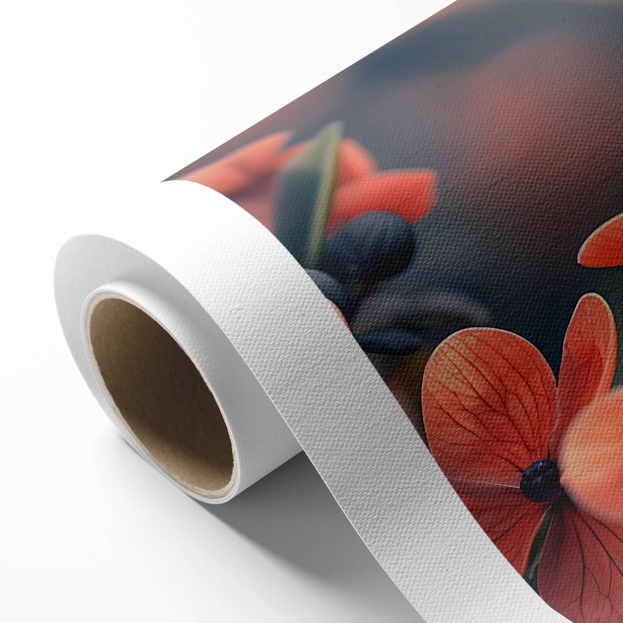 Tropical bird wall art design on rolled canvas showcasing vibrant colors and intricate details, ideal for home decor or art collectors. Perfectly packaged for easy display.