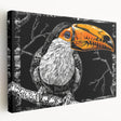 Tropical bird-themed stretched canvas wall art showcasing vibrant colors and intricate details, perfect for enhancing modern home decor with a nature-inspired touch.