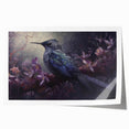 Vibrant rolled print showcasing a tropical birds design with rich colors and intricate details, perfect for enhancing home decor and wall art collections.