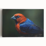 Vibrant tropical bird wall art canvas featuring intricate designs of exotic birds in rich colors, ideal for adding a lively touch to home decor.