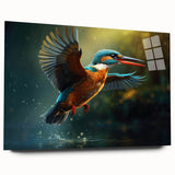 Tropical birds wall art collection displayed in acrylic glass, showcasing vivid colors and intricate designs, perfect for adding a vibrant touch to any space.