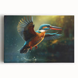 Tropical bird wall art collection displayed on stretched canvas, featuring vibrant colors and intricate designs, perfect for home decor enthusiasts.