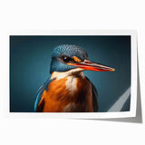 Vibrant tropical birds design rolled print showcasing colorful parrots and exotic foliage, perfect for brightening up any space with a lively aesthetic.