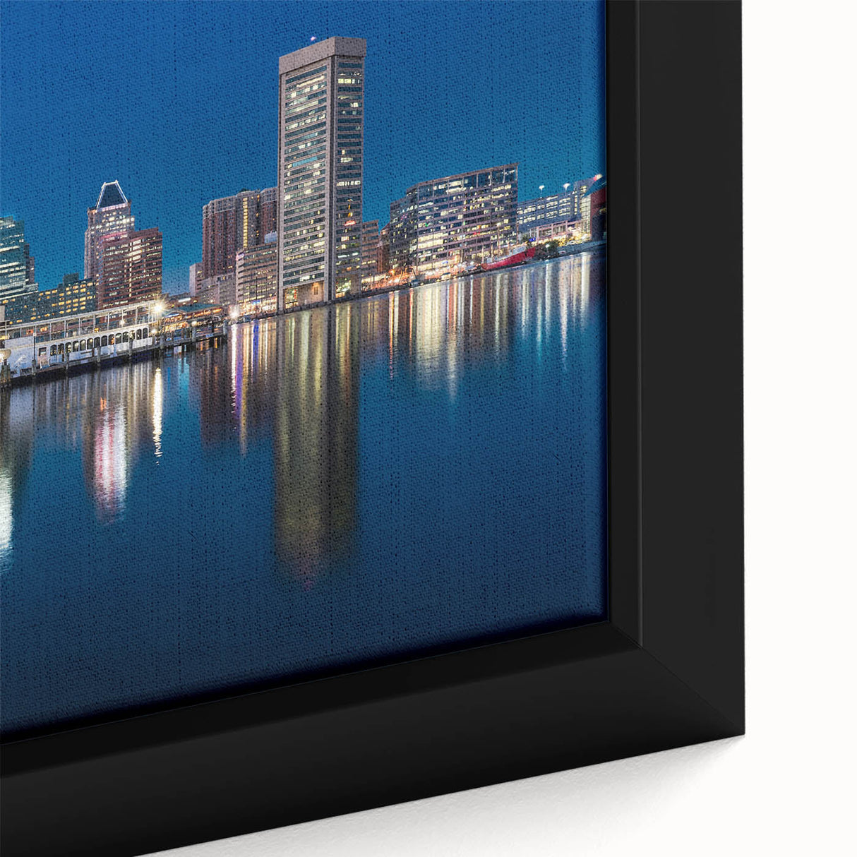 Vibrant Baltimore Skyline Art - Colorful Cityscape Wall Decor