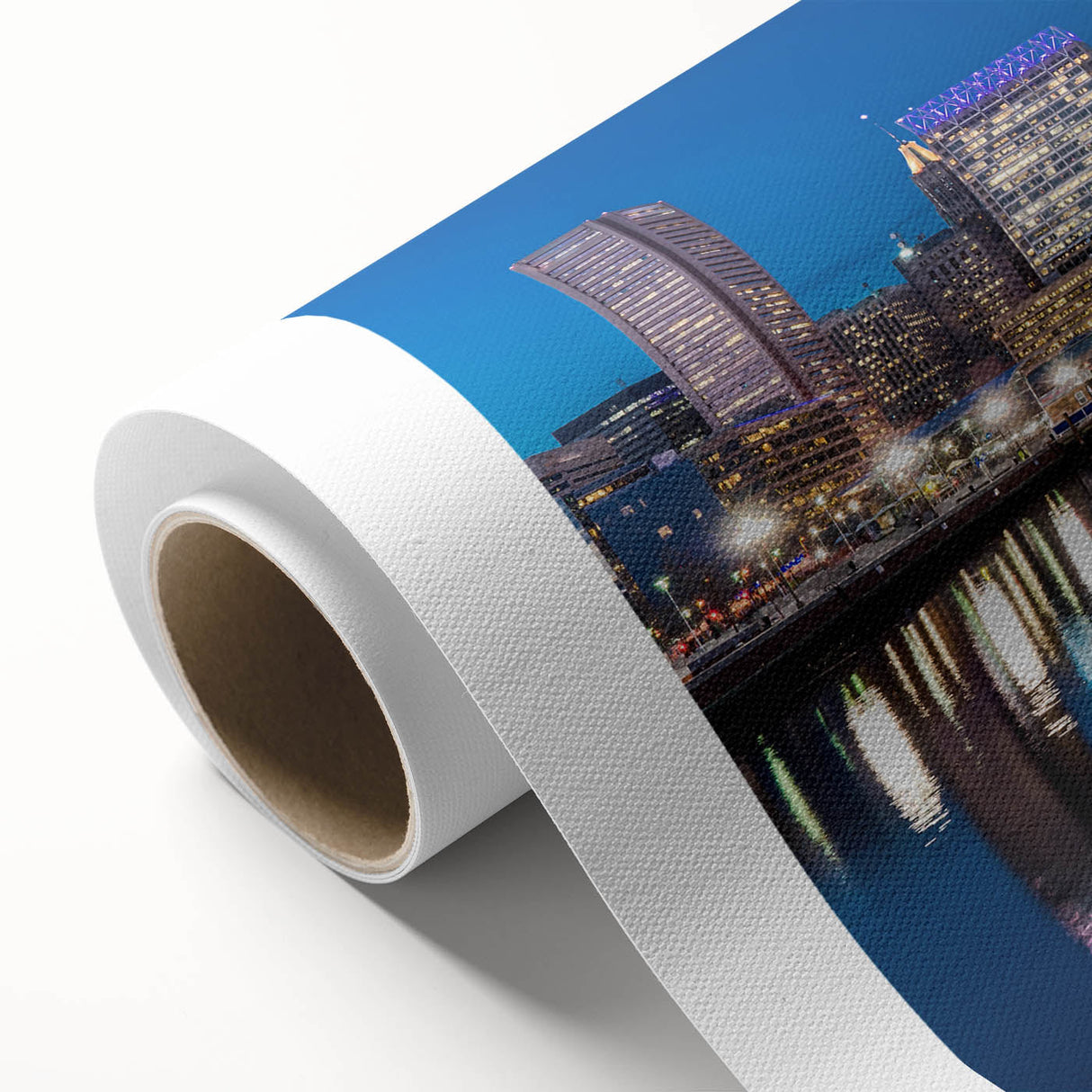 Vibrant Baltimore Skyline Art - Colorful Cityscape Wall Decor
