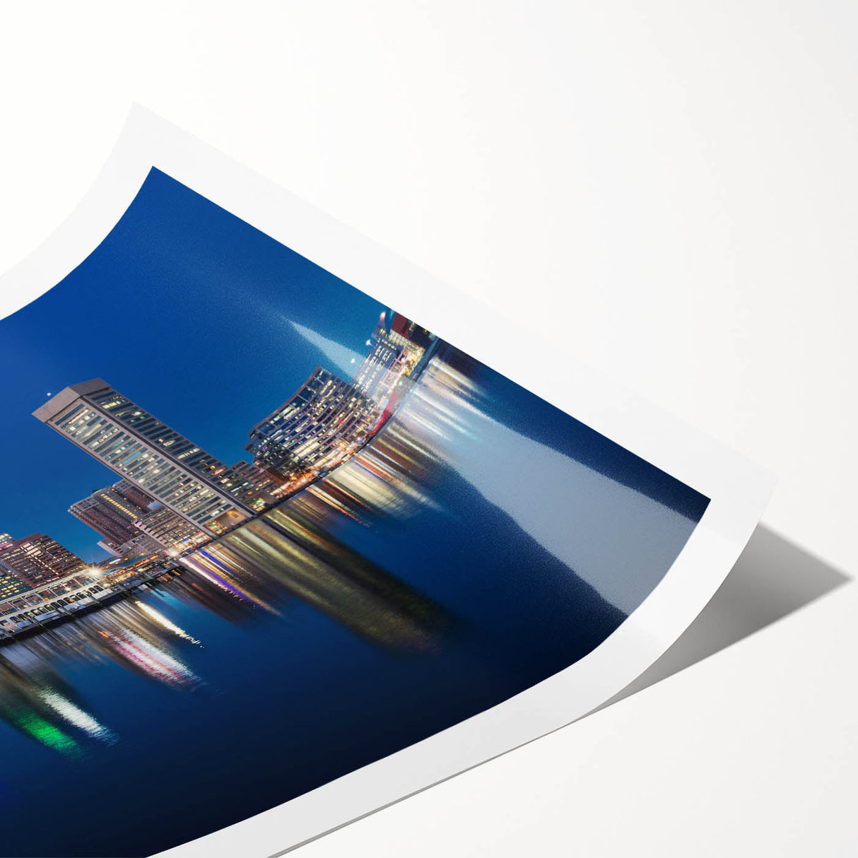 Vibrant Baltimore Skyline Art - Colorful Cityscape Wall Decor
