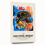 Large abstract wall art on acrylic glass featuring dynamic, multicolored brushstrokes.