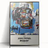 Mid-century modernist art depicting abstract figures in bold colors on a framed acrylic, suitable for modern art wall decor.