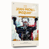Large abstract wall art on acrylic glass depicting avant-garde designs in bold colors.