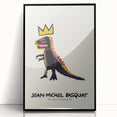 Large abstract wall art featuring expressive, colorful strokes on acrylic, framed in black.