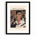 Extra large canvas print of a colorful, abstract depiction of Frida Kahlo with textured brushstrokes.