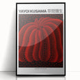 Large abstract wall art featuring polka dots and nets in bold colors on a framed acrylic, ideal for modern art wall decor.