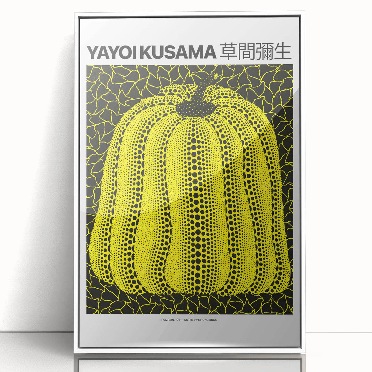 Modern art wall decor featuring abstract polka dot patterns in vibrant colors on a framed acrylic.