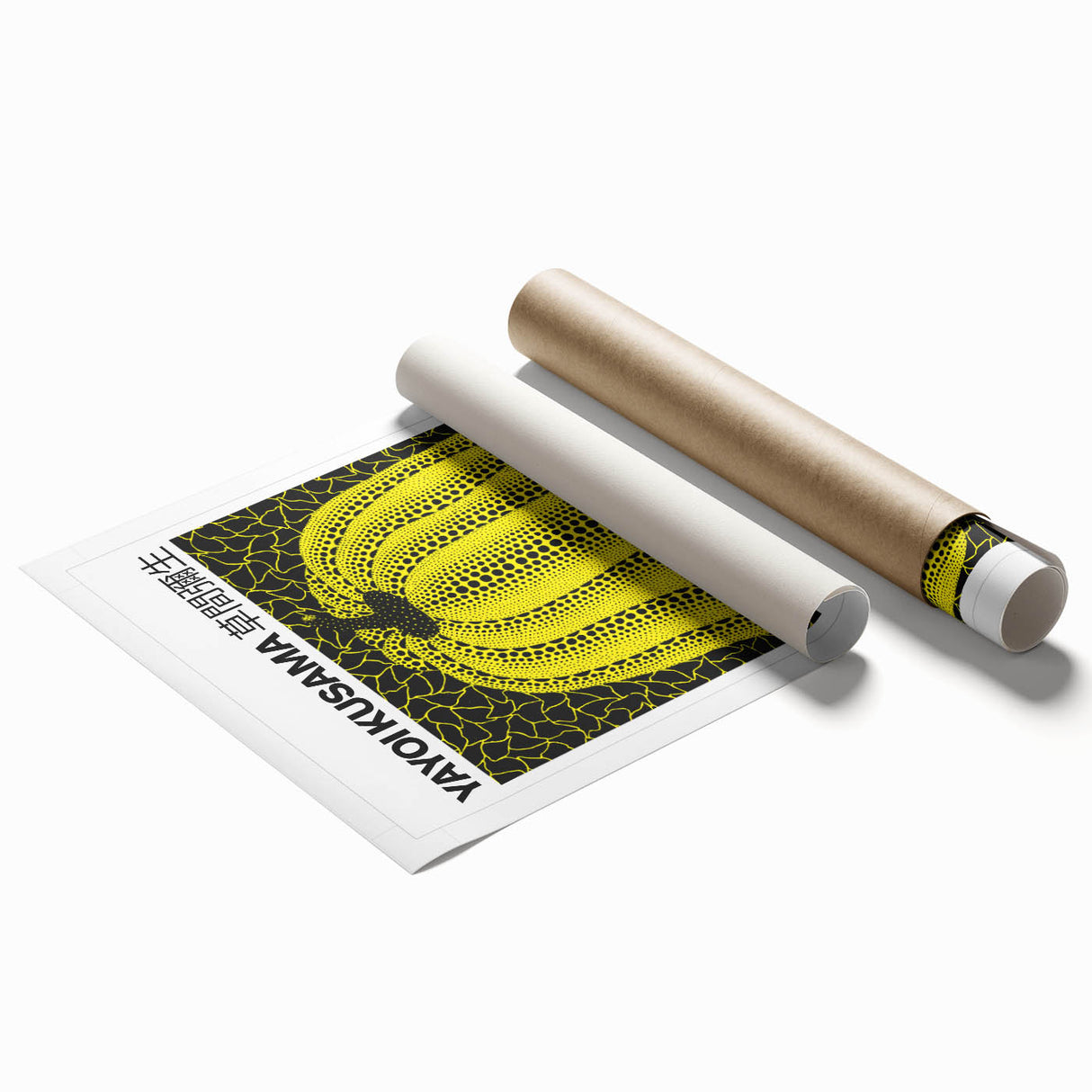 Extra large rolled print featuring avant-garde floral patterns in vibrant colors, ideal for classy bathroom wall art.