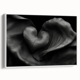Abstract geometric framed canvas artwork showcasing a modern design with white and subtle color accents, perfect for contemporary home decor. The side view highlights its sleek frame, ideal for adding a stylish touch to living spaces.