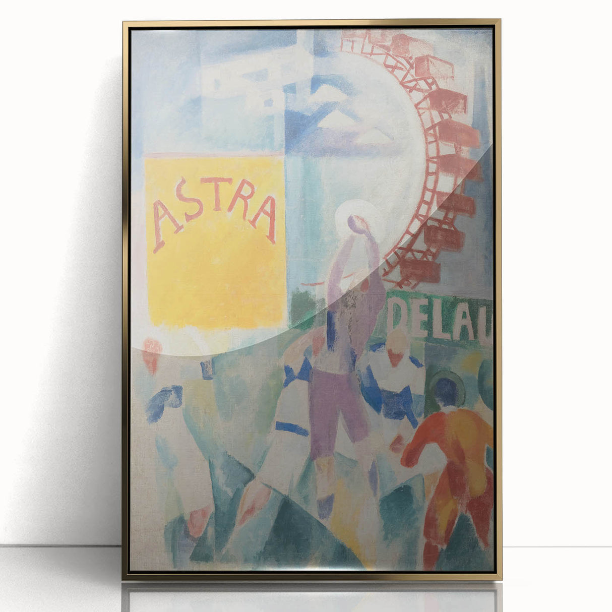 Vibrant Cubism Wall Art - Geometric Abstract Art with Bold Colors
