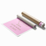 Extra large rolled print featuring vibrant floral art in pastel shades, ideal for classy bathroom or large living room decor.