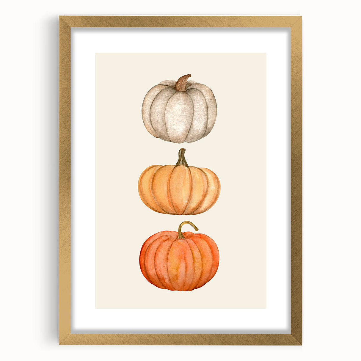 Stacked Pumpkins Halloween Canvas Art - Spooky Wall Decorations