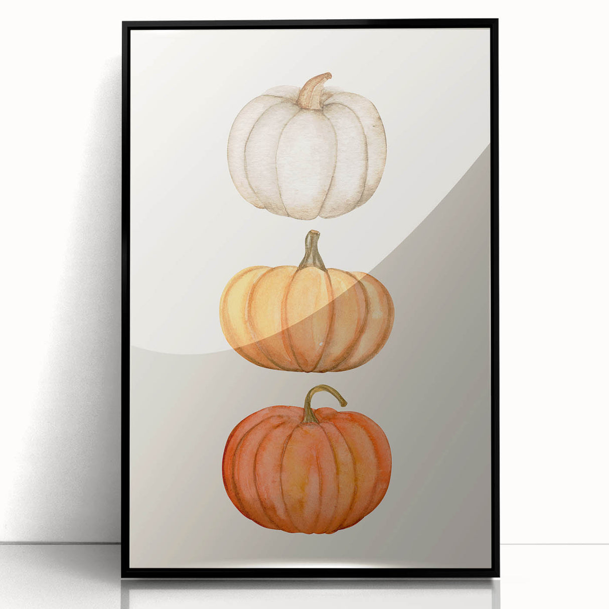 Stacked Pumpkins Halloween Canvas Art - Spooky Wall Decorations