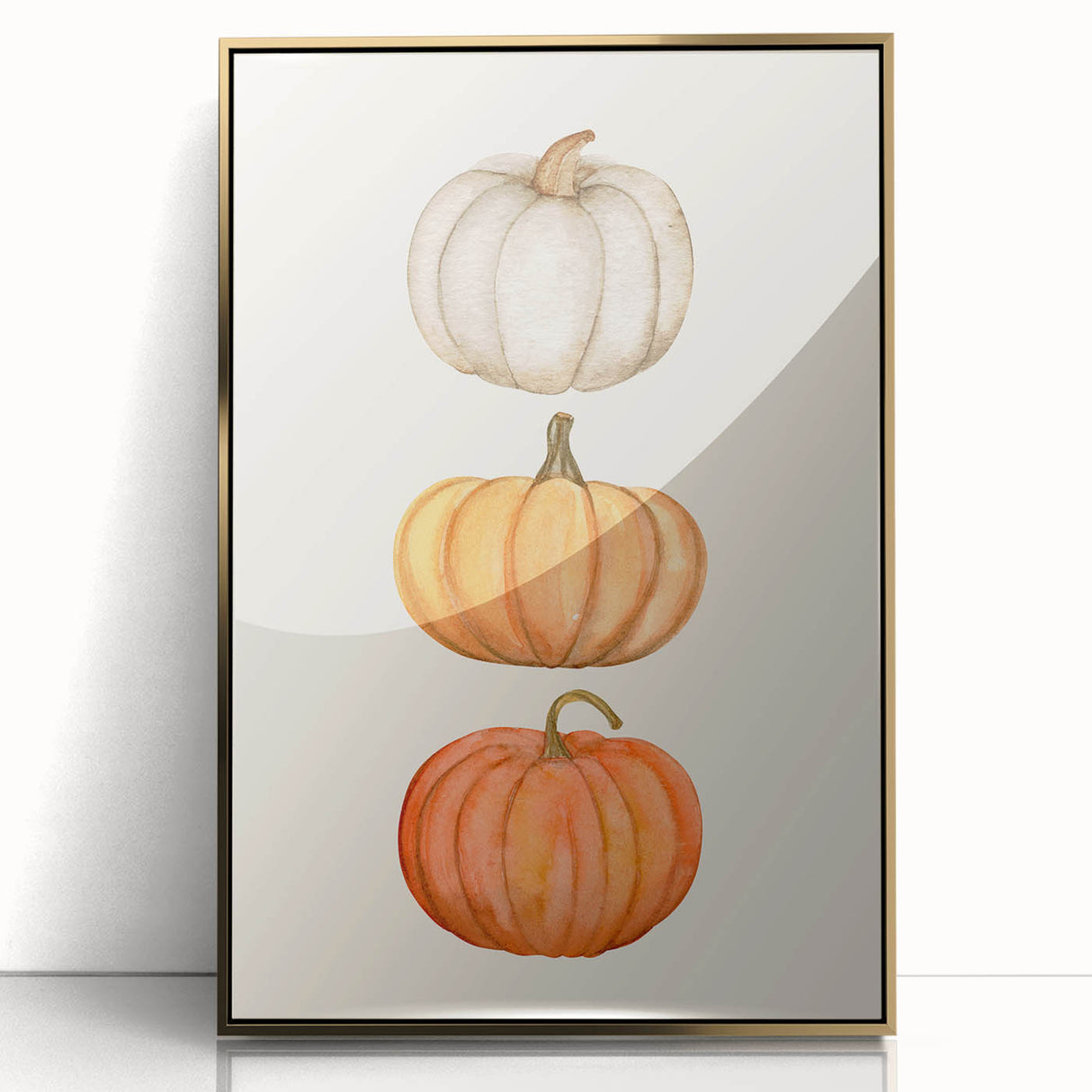 Stacked Pumpkins Halloween Canvas Art - Spooky Wall Decorations