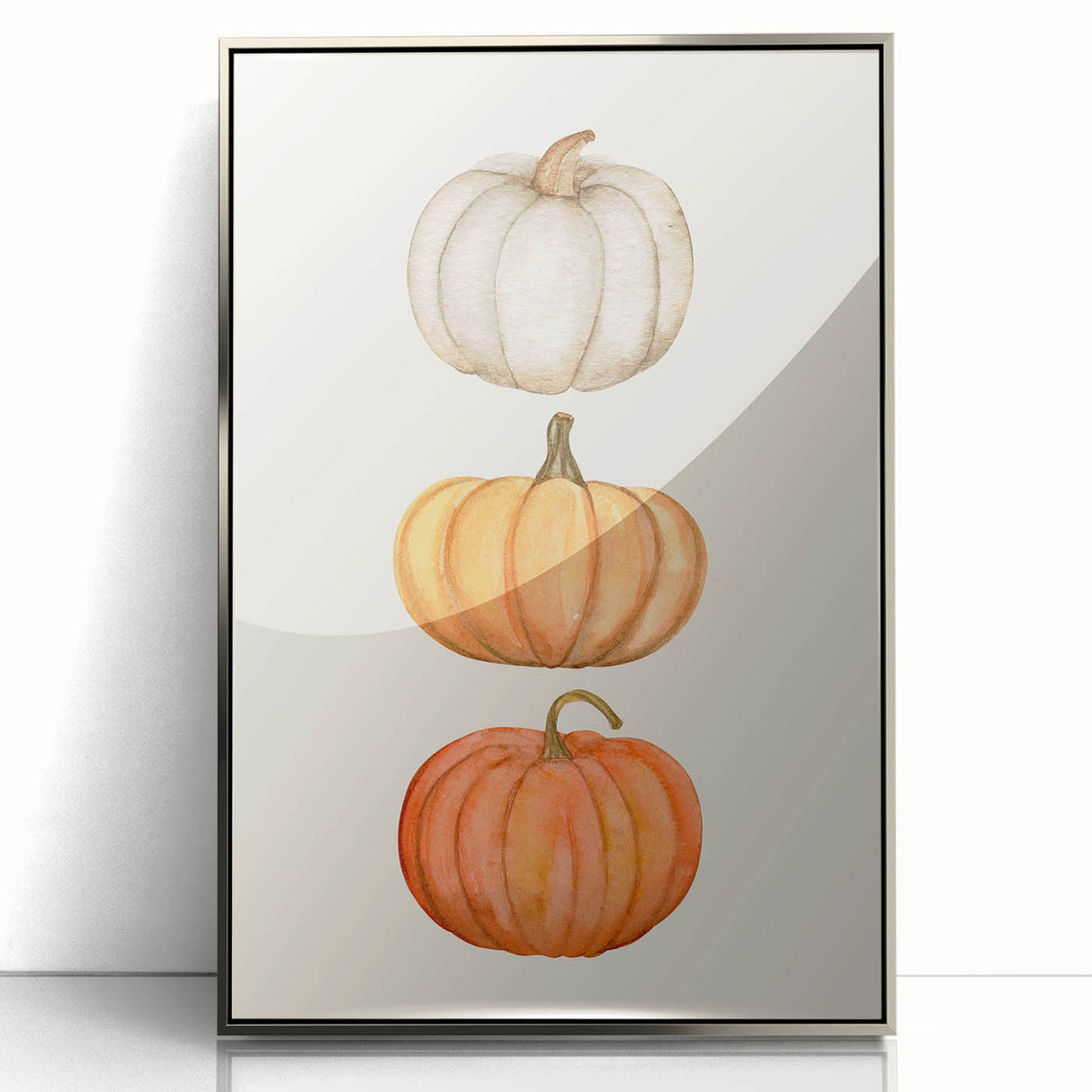 Stacked Pumpkins Halloween Canvas Art - Spooky Wall Decorations